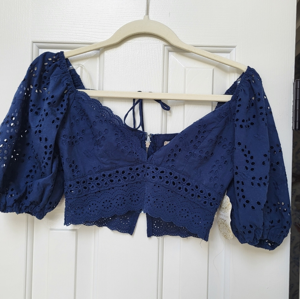 Lace crop top